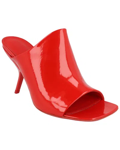 Ferragamo Era Patent Leather Mule In Red