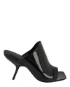 Ferragamo Era Peep Toe Slide Sandal In Black