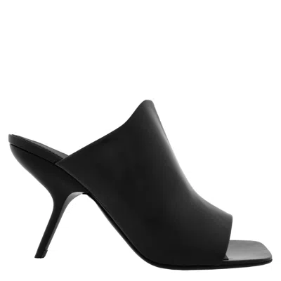 Ferragamo Era Patent Leather Mules, Size 7 C In Black