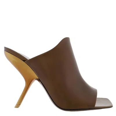 Ferragamo Era X5 Leather Open-toe Sandals In Brown