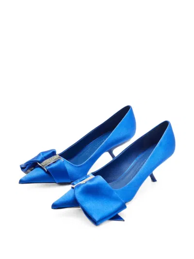 Pre-owned Ferragamo Erica Heeled Pumps In Blue
