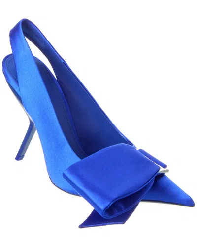 Ferragamo Erica Satin Slingback Pump In Blue