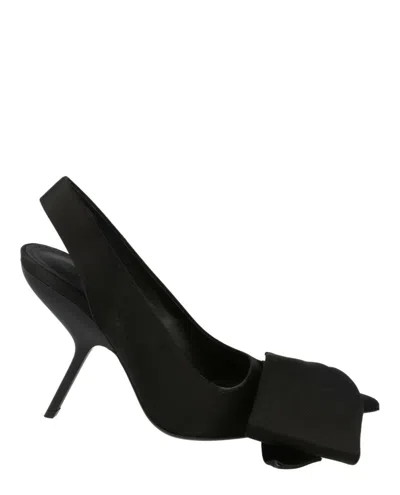 Ferragamo Erica X5 Slingback Heels In Black