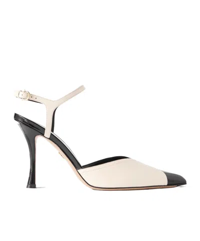 Ferragamo Erula High Heel Sandals In White