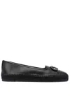 Ferragamo Vara Buckle-detail Espadrilles In Black