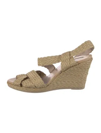 Pre-owned Ferragamo Espadrilles In Neutral