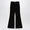 Ferragamo Salvatore Flared Pants With Pockets And Loops In Black