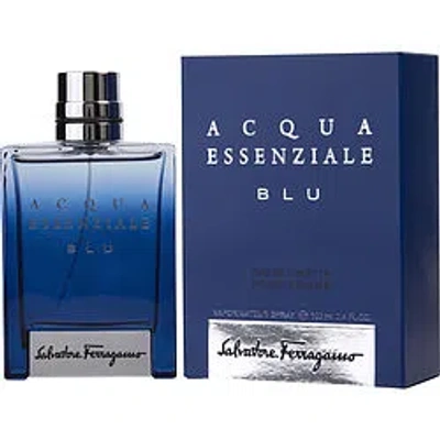Ferragamo Essential Aqua Essence Eau De Toilette Spray 3.4 oz (100 Ml) In Blue