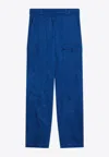 Ferragamo Essential Cargo Pants In Blue