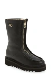Ferragamo Euralio Genuine Shearling Lined Boot In Multi