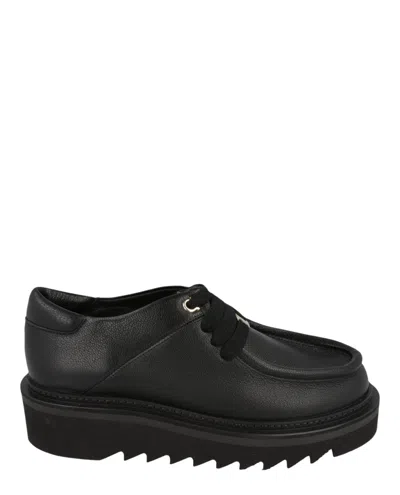 Ferragamo Euripilo Leather Loafers In Black