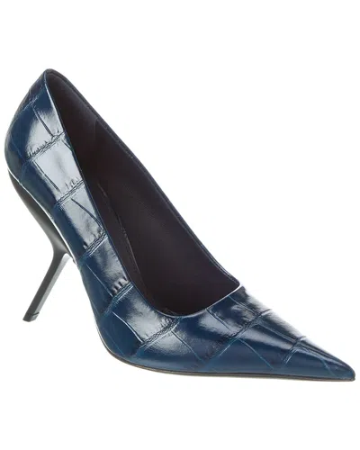 Ferragamo Eva Pump In Navy Blue