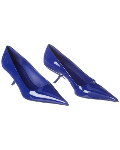 Ferragamo Eva 55 Patent Leather Pumps In Blue