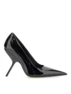 Ferragamo Salvatore  Black Patent Leather Decollete In Black
