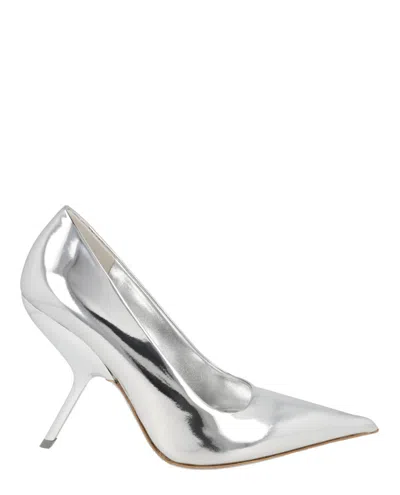 Ferragamo Eva X5 Pumps In Silver