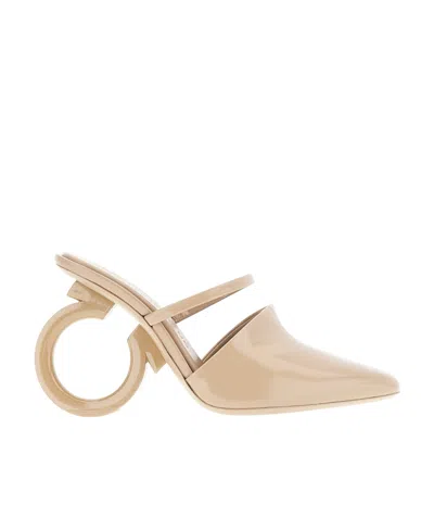 FERRAGAMO FERRAGAMO ELINA HEELED MULES