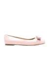Ferragamo Black Maryan Loafers With Golden Plaque Logo In Nude