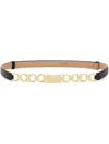 Ferragamo Extendable Gancini Bijoux Belt In Black