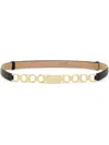 Ferragamo Extendable Gancini Bijoux Belt In Black