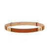 Ferragamo Adjustable Hugging Belt In Brown