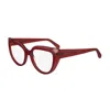 Ferragamo Demo Cat Eye Ladies Eyeglasses Sf2982 616 52 In Red