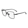 Ferragamo Eyeglasses Square Full Rim, Black Frame And Clear Demo Lenses Lens Sf2230001 In Black