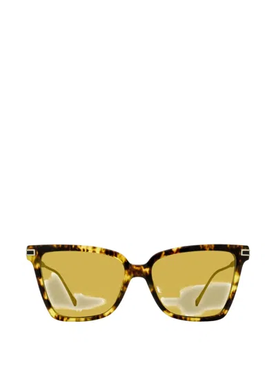 Ferragamo Eyewear Butterfly-frame Sunglasses In Yellow