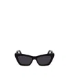 Ferragamo Eyewear Cat Eye Frame Sunglasses In Black