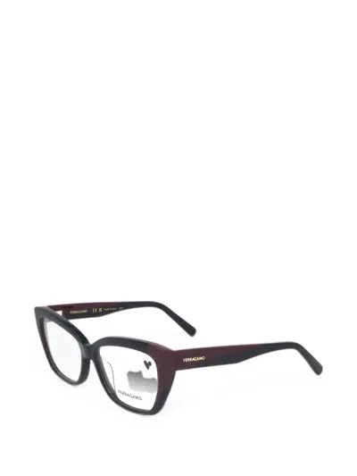 Ferragamo Eyewear Cat-eye Frame Glasses In 레드