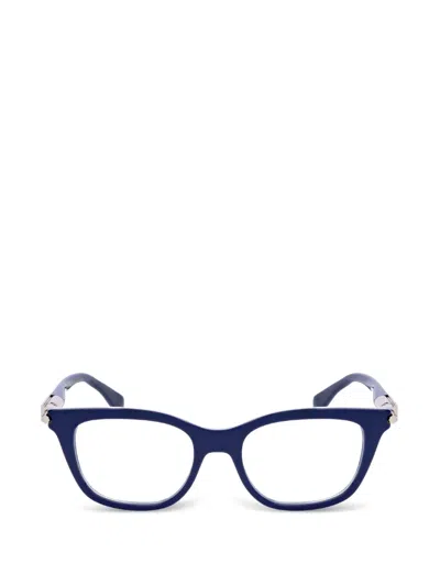 Ferragamo Eyewear Cat-eye Frame Glasses In Blau