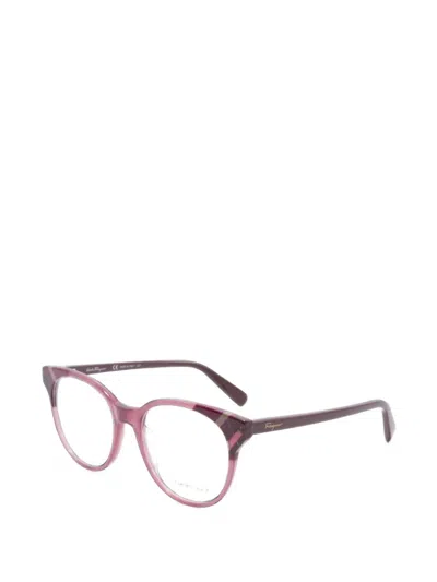 Ferragamo Eyewear Cat-eye Frame Glasses In Red