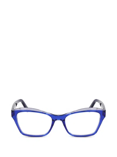 Ferragamo Eyewear Cat-eye Full-rim Glasses In Transparent