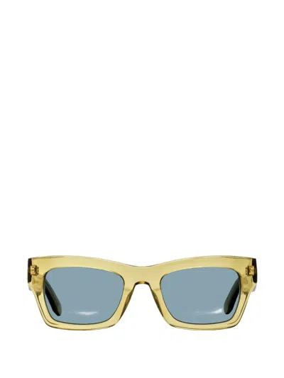 Ferragamo Eyewear Cat-eye Rectangle-frame Sunglasses In Yellow