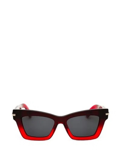 Ferragamo Eyewear Cat-eye Sunglasses In 레드