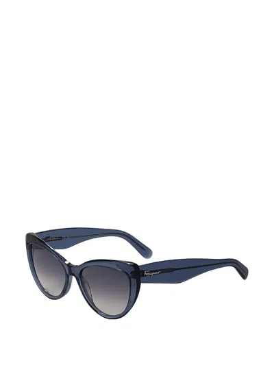 Ferragamo Eyewear Cat-eye Sunglasses In Blue