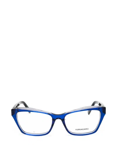 Ferragamo Eyewear Cat-eye-frame Glasses In Blue