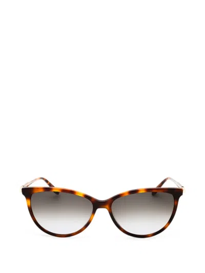Ferragamo Eyewear Cat-eye-frame Sunglasses In Brown