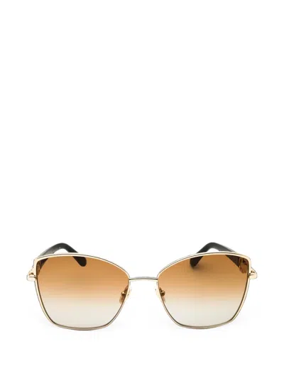 Ferragamo Eyewear Cat-eye-frame Sunglasses In Gold