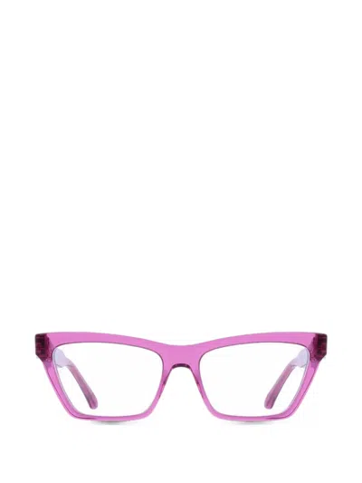 Ferragamo Eyewear Gancini Cat-eye Glasses In Purple