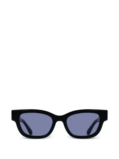 Ferragamo Eyewear Gancini Rectangle-frame Sunglasses In Blue
