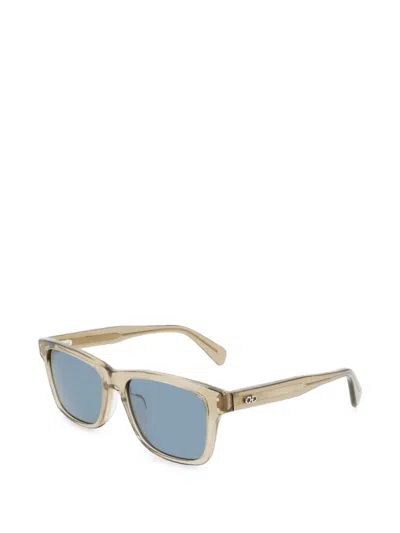 Ferragamo Eyewear Gancini Rectangle-frame Sunglasses In Neutrals