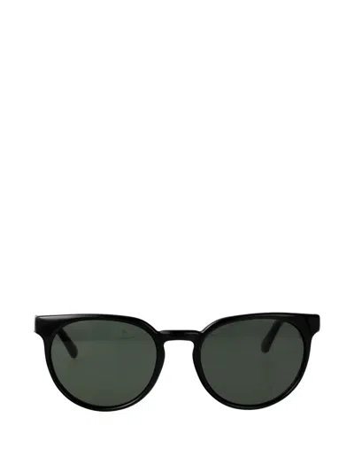 Ferragamo Eyewear Gancini Round-frame Sunglasses In Black