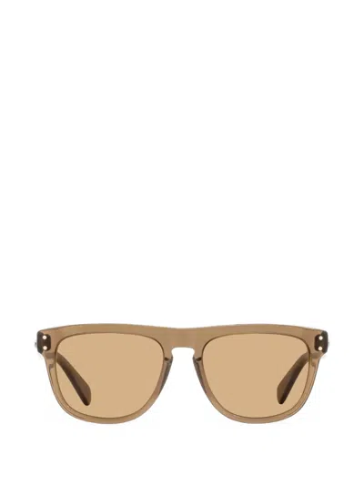 Ferragamo Eyewear Gancini Square-frame Sunglasses In 브라운
