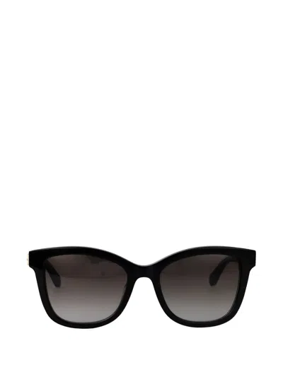 Ferragamo Eyewear Gancini Square-frame Sunglasses In Black