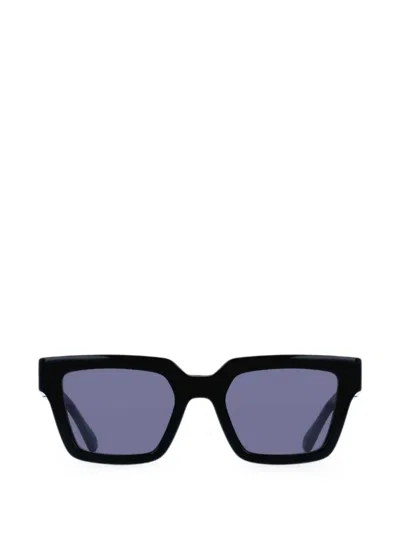 Ferragamo Eyewear Gancini Square-frame Sunglasses In Black
