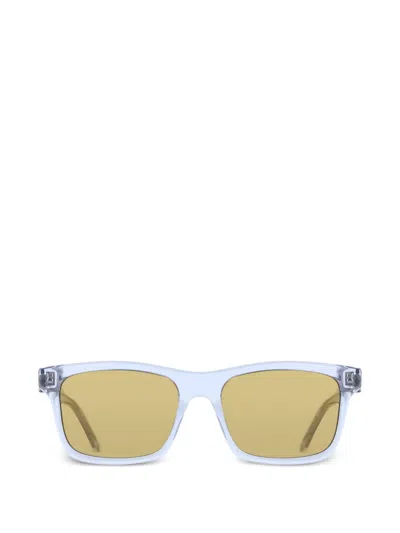 Ferragamo Eyewear Gancini Square-frame Sunglasses In Blue