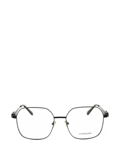 Ferragamo Eyewear Geometric-frame Glasses In 블랙