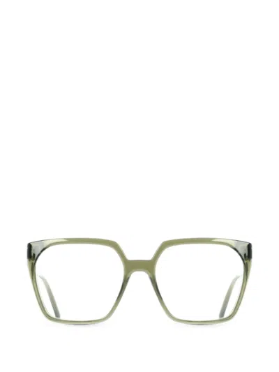 Ferragamo Eyewear Geometric-frame Glasses In Green