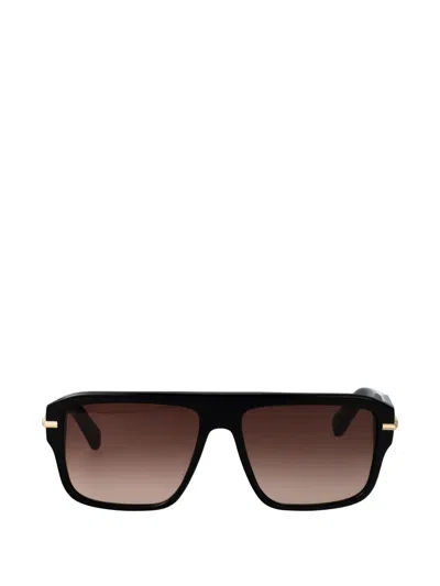 Ferragamo Eyewear Geometric-frame Sunglasses In Black