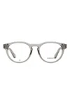 Ferragamo Eyewear Keyhole Bridge Pantos Glasses In Gray